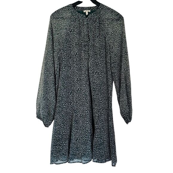 Joie Limited Edition Balloon Sleeve Dress Arctic Animal Spot Size Medium - Picture 2 of 7